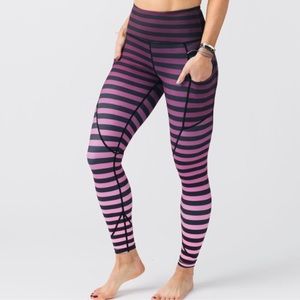 NWT ZYIA Active Ombré Stripe Leggings